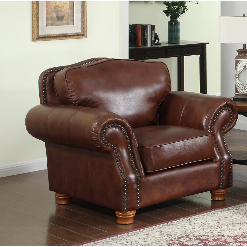 Wayfair leather club chairs discount